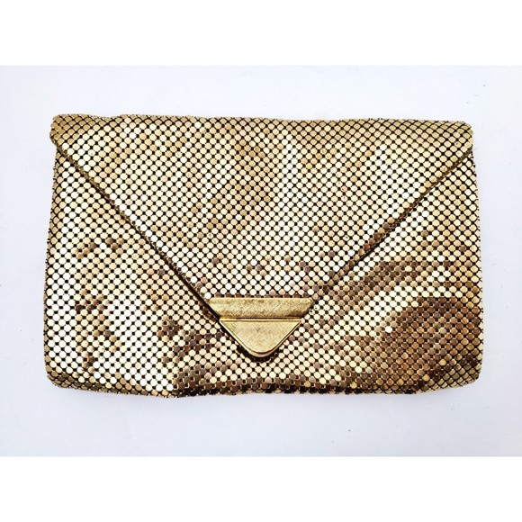 Vintage Oroton Gold Metal Mesh Clutch Evening Hand Bag Circa 1950s - Picture 1 of 7